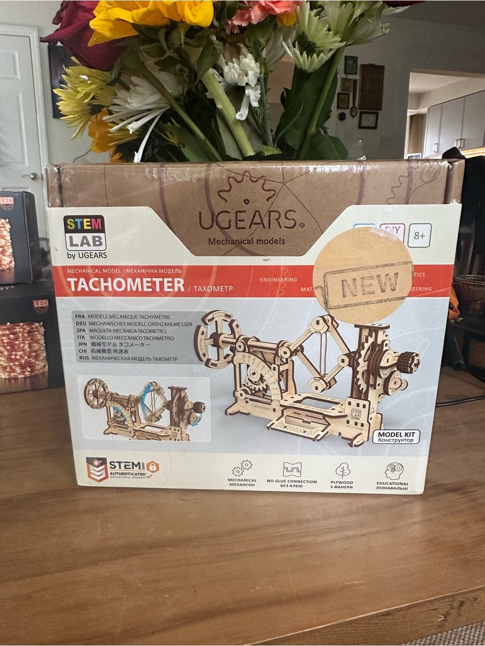 Ugears Mechanical Tachometer Model kit New in box